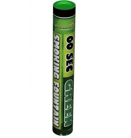 Цветной дым зеленый, SMOKING FOUNTAIN GREEN, 1" 60сек.